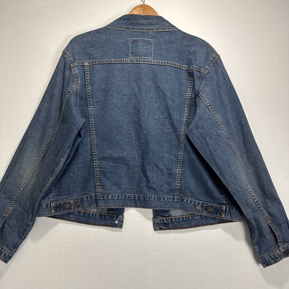 Levi Strauss Signature Denim Trucker Jacket Kids XL 16/18 Blue Stretch Cotton - Picture 9 of 9